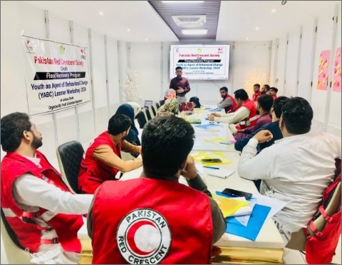 PRCS Youth & Volunteers Department Trains Larkana Youth