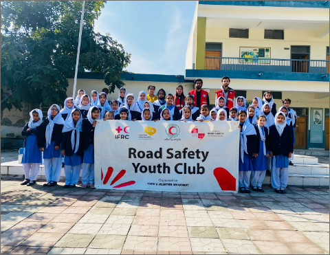 PRCS conducted Road Safety Youth Club at IMS Girls School