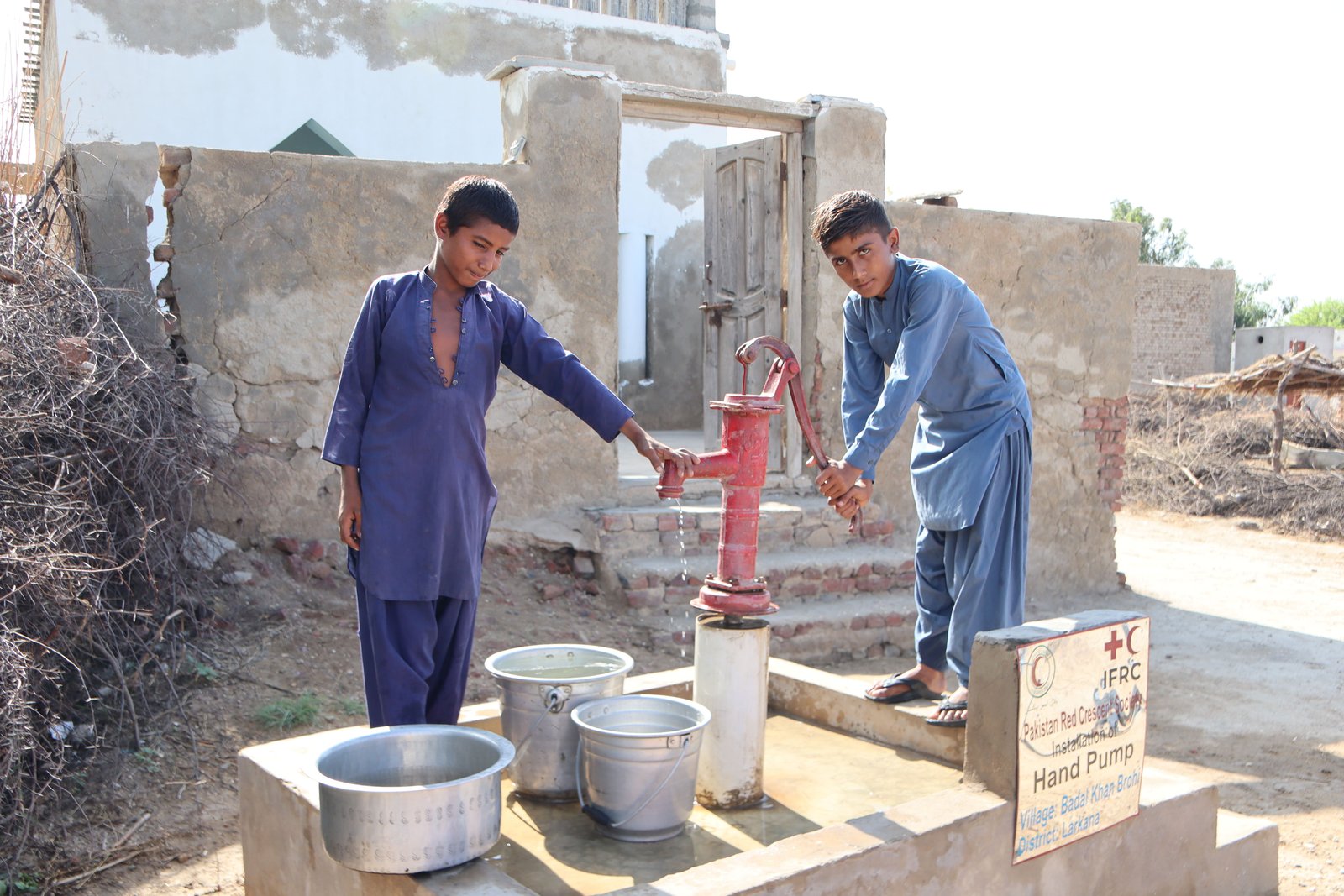 Installation of hand pump