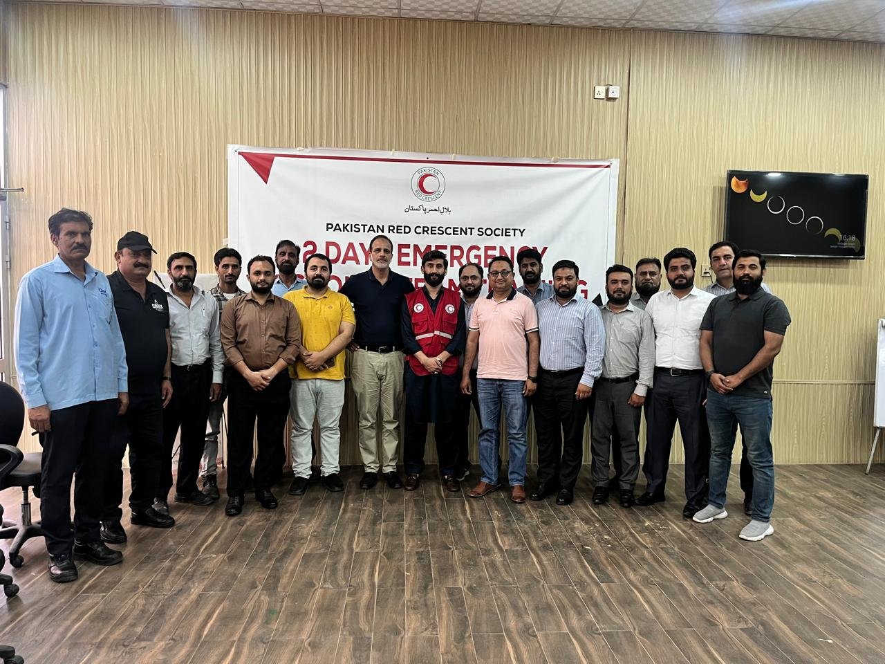 Abbott Pharmaceuticals team at NHQ for First Aid Training